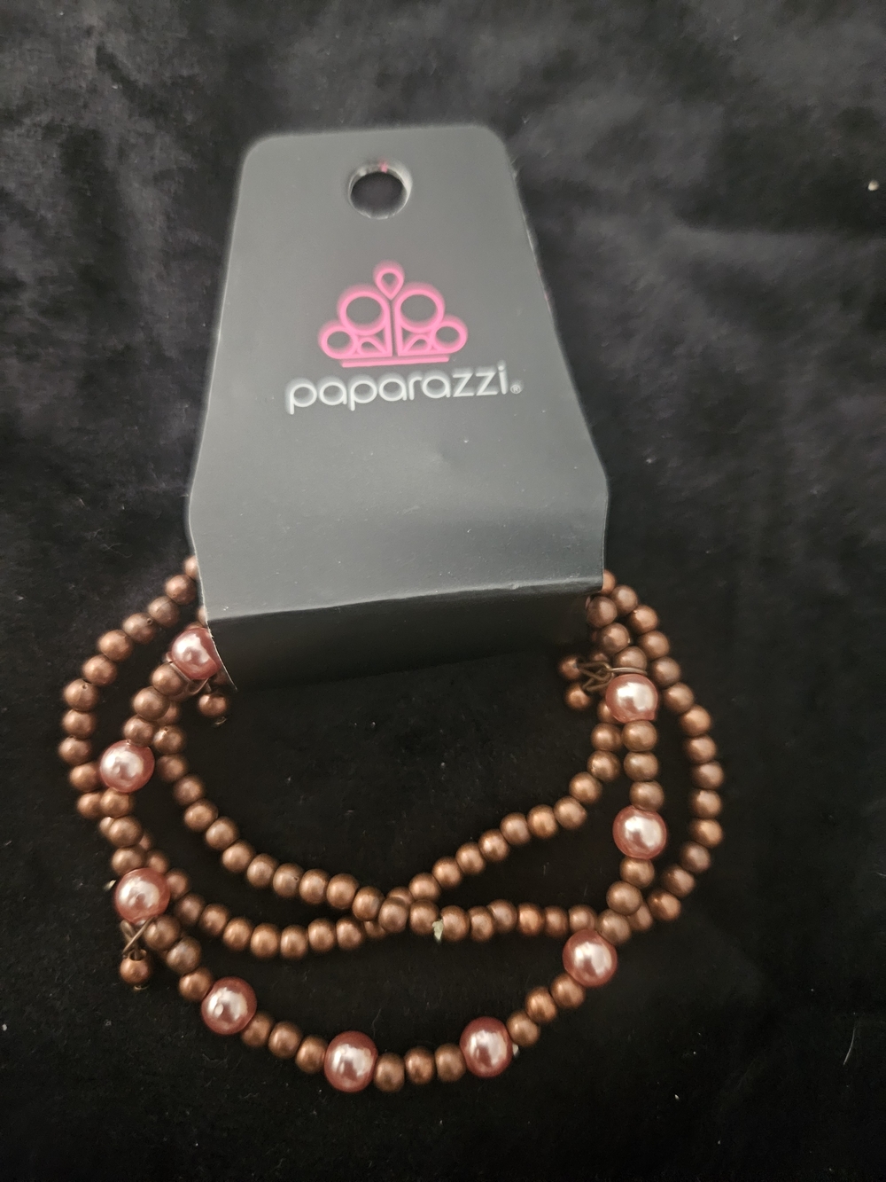 paparazzi Brown Pearl & Bead Multi-Strand Bracelet Set